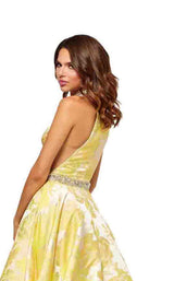 Sherri Hill 52425 Yellow-Print