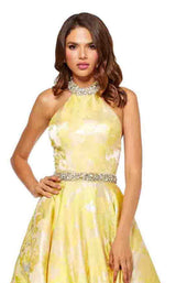 Sherri Hill 52425 Yellow-Print