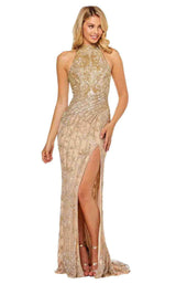 Sherri Hill 52426 Nude-Gold-Silver
