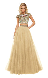 Sherri Hill 52435 Light-Gold-Multi