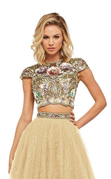 Sherri Hill 52435 Light-Gold-Multi