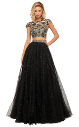 Sherri Hill 52435 Black Multi