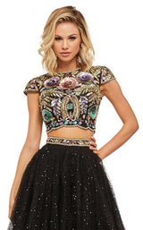 Sherri Hill 52435 Black Multi