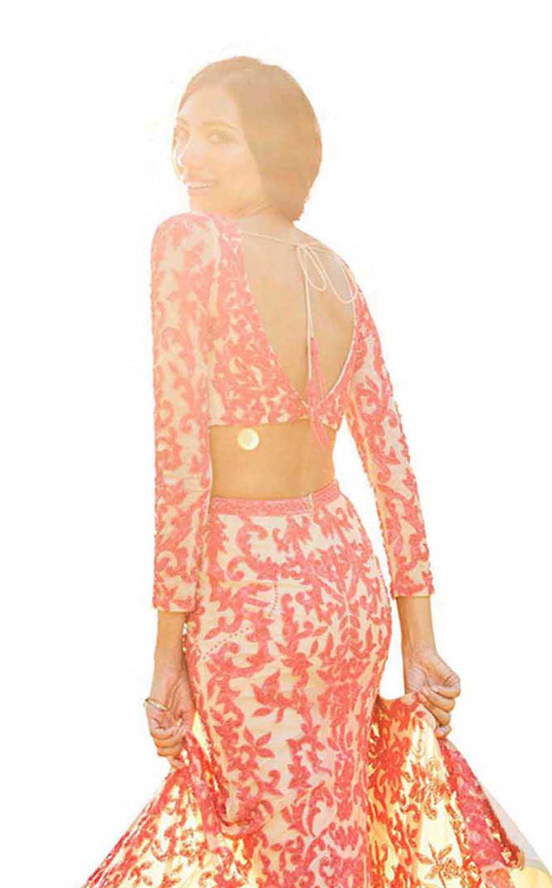 Sherri Hill 52459 Nude-Coral