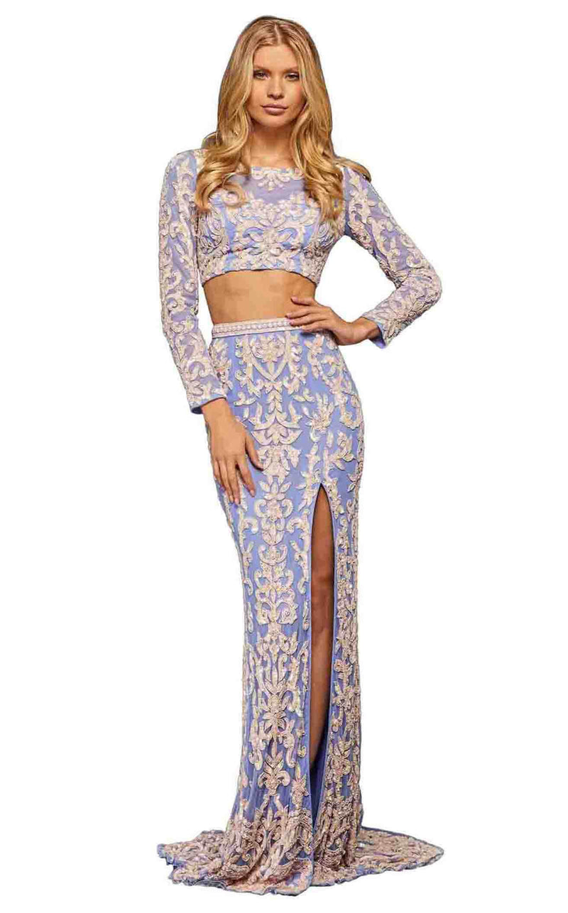 Sherri Hill 52459 Periwinkle-Pink