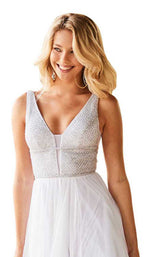 Sherri Hill 52463 Ivory/Silver