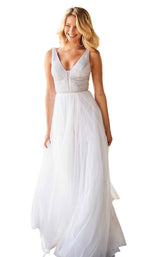 Sherri Hill 52463 Ivory/Silver