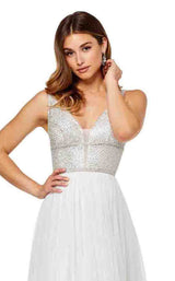 Sherri Hill 52463 Ivory/Silver