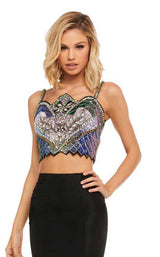 Sherri Hill 52466 Black-Pink-Multi