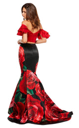 Sherri Hill 52470 Red-Black-Print
