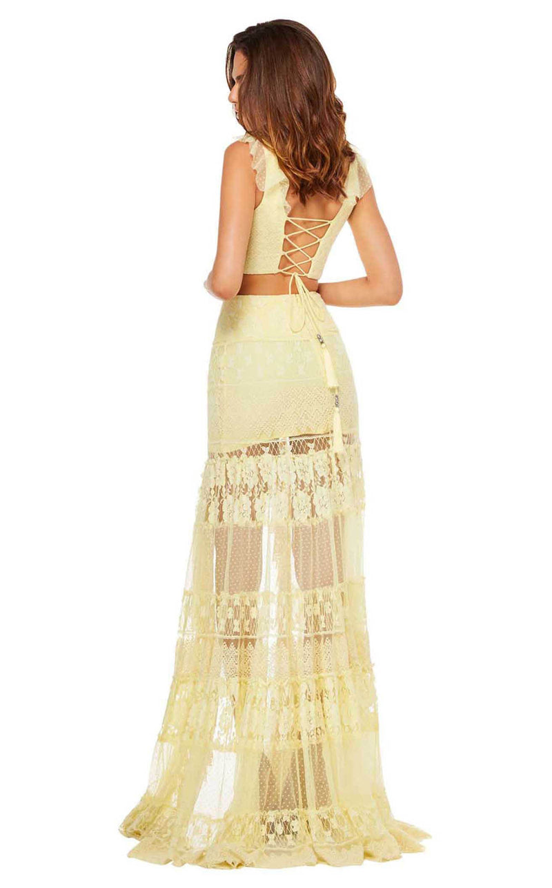 sherri hill yellow lace dress Sherri Hill 56577