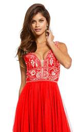 Sherri Hill 52473 Black/Red