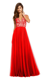 Sherri Hill 52473 Black/Red