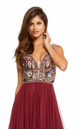 Sherri Hill 52473 Burgundy