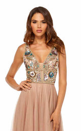 Sherri Hill 52473 Dark-Nude-Multi