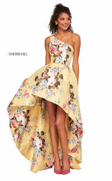Sherri Hill 52489 Yellow-Print