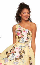 Sherri Hill 52489 Yellow-Print