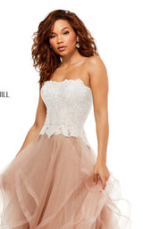 Sherri Hill 52504 Ivory/Gold