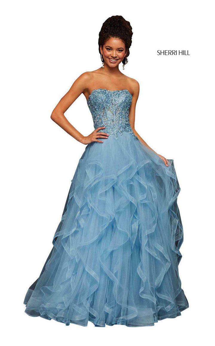 Sherri Hill 52504 Light Blue