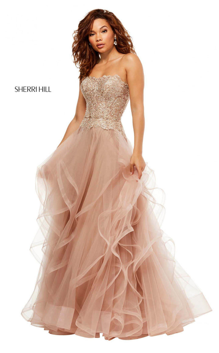 Sherri Hill 52504 Rose Gold