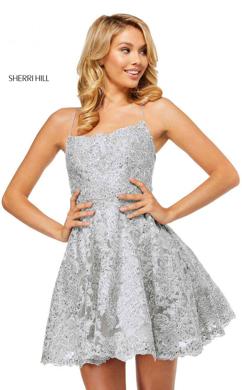Sherri Hill 52512 Silver