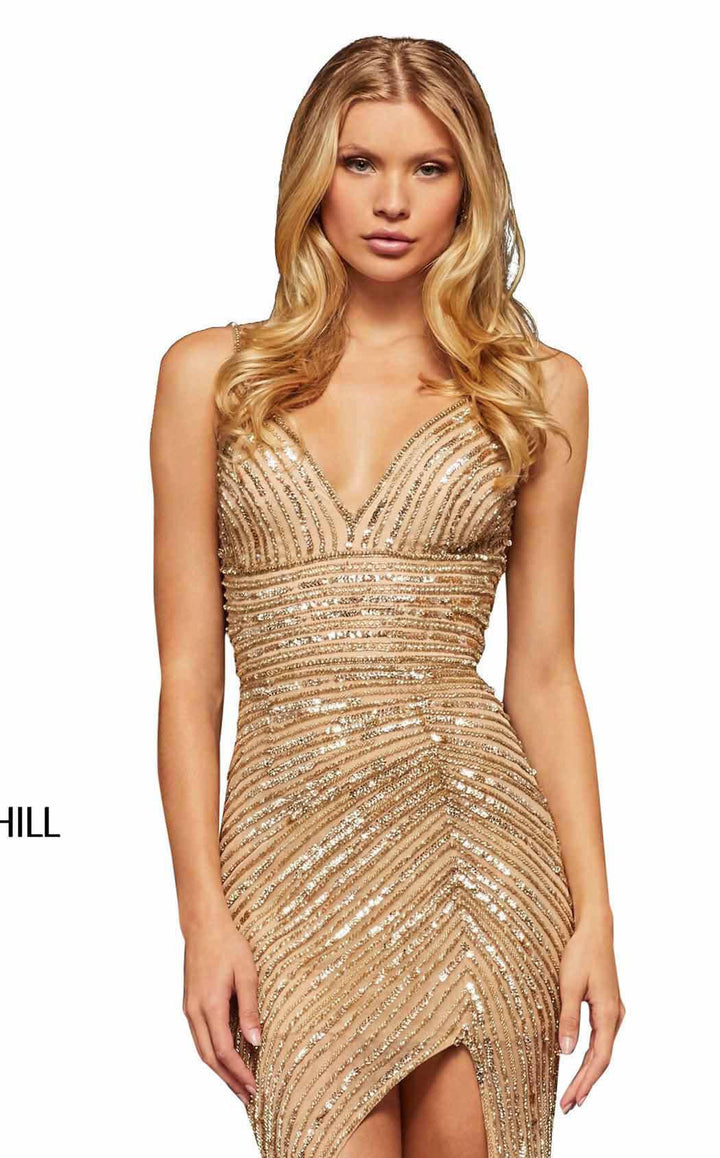 Sherri Hill 52515 Light Gold