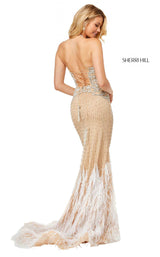 Sherri Hill 52517 Nude/Silver