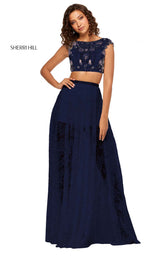 Sherri Hill 52519 Navy-Pink