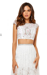 Sherri Hill 52519 Ivory/Pink
