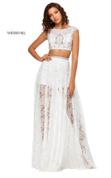 Sherri Hill 52519 Ivory/Pink
