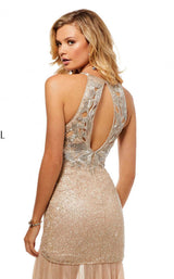 Sherri Hill 52520 Nude/Silver