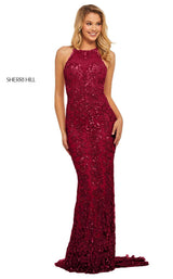 Sherri Hill 52527 Burgundy