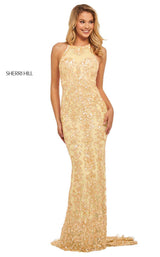 Sherri Hill 52527 Light Gold