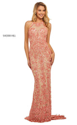 Sherri Hill 52527 Nude-Coral
