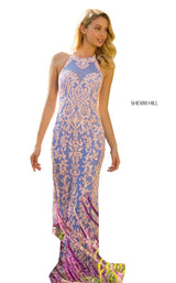 Sherri Hill 52527 Periwinkle-Pink