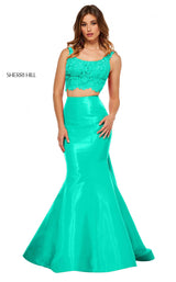 Sherri Hill 52528 Aqua