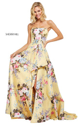 Sherri Hill 52531 Yellow-Print