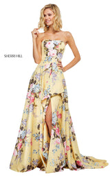 Sherri Hill 52531 Yellow-Print