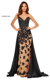 Sherri Hill 52538 Nude-Black