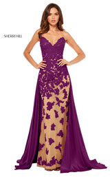 Sherri Hill 52538 Nude-Magenta