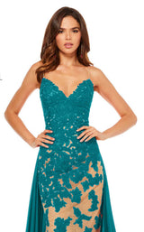 Sherri Hill 52538 Nude-Teal