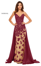 Sherri Hill 52538 Nude-Wine