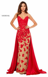 Sherri Hill 52538 Nude/Red