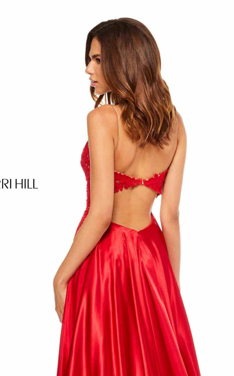 Sherri Hill 52538 Nude/Red