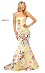 Sherri Hill 52551 Yellow-Print