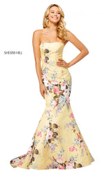 Sherri Hill 52551 Yellow-Print