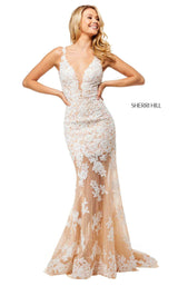 Sherri Hill 52552 Nude/Ivory