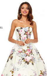 Sherri Hill 52553 Ivory Print