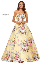 Sherri Hill 52553 Yellow-Print