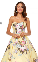 Sherri Hill 52553 Yellow-Print